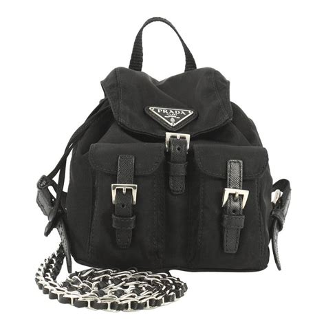 prada mini backpack with chain